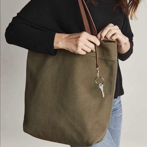 Nisolo • Olive Green Canvas Tote • Out of Stock